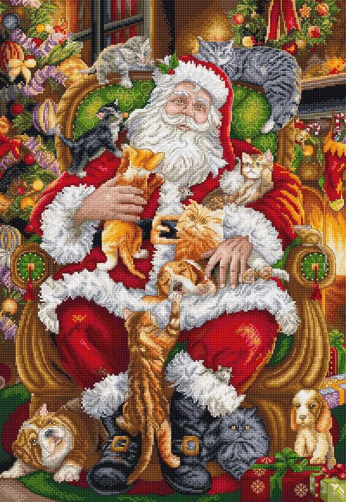 Letistitch Kryželių siuvinėjimo rinkinys "Paws & Presents" 32x46 cm SLETIL9947