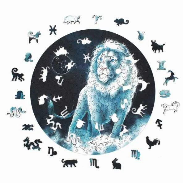 Fantasy Puzzles Liūtas (Zodiakai) Dėlionė Iš Medžio (200 detalių)