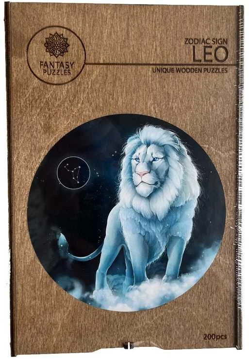 Fantasy Puzzles Liūtas (Zodiakai) Dėlionė Iš Medžio (200 detalių)