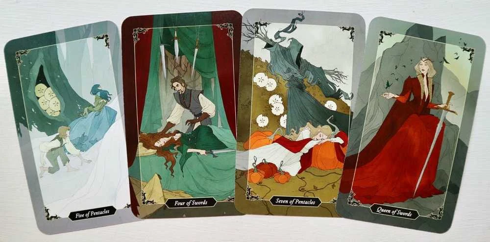 Llewellyn Dark Wood Tarot Kortos (Pažeista pakuotė)