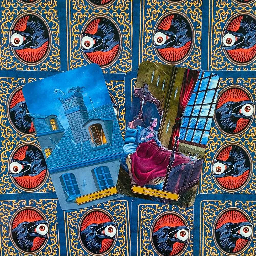 KNYGA Llewellyn Edgar Allan Poe Tarot Kortos