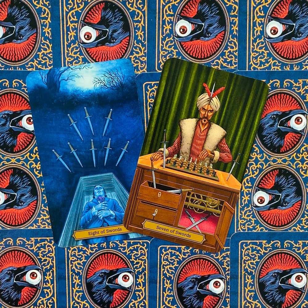 KNYGA Llewellyn Edgar Allan Poe Tarot Kortos