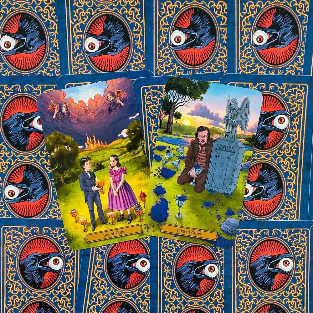 KNYGA Llewellyn Edgar Allan Poe Tarot Kortos