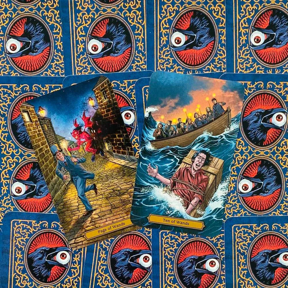 KNYGA Llewellyn Edgar Allan Poe Tarot Kortos