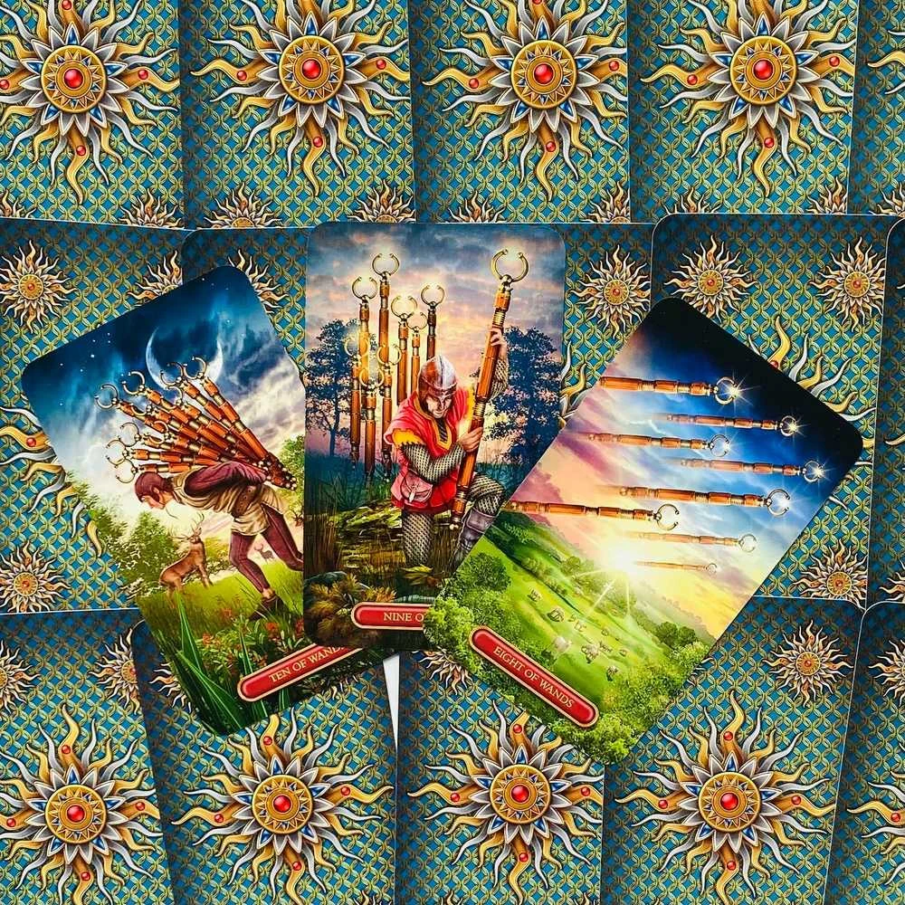 Llewellyn Gilded Tarot Royale Kortos Ir Knyga