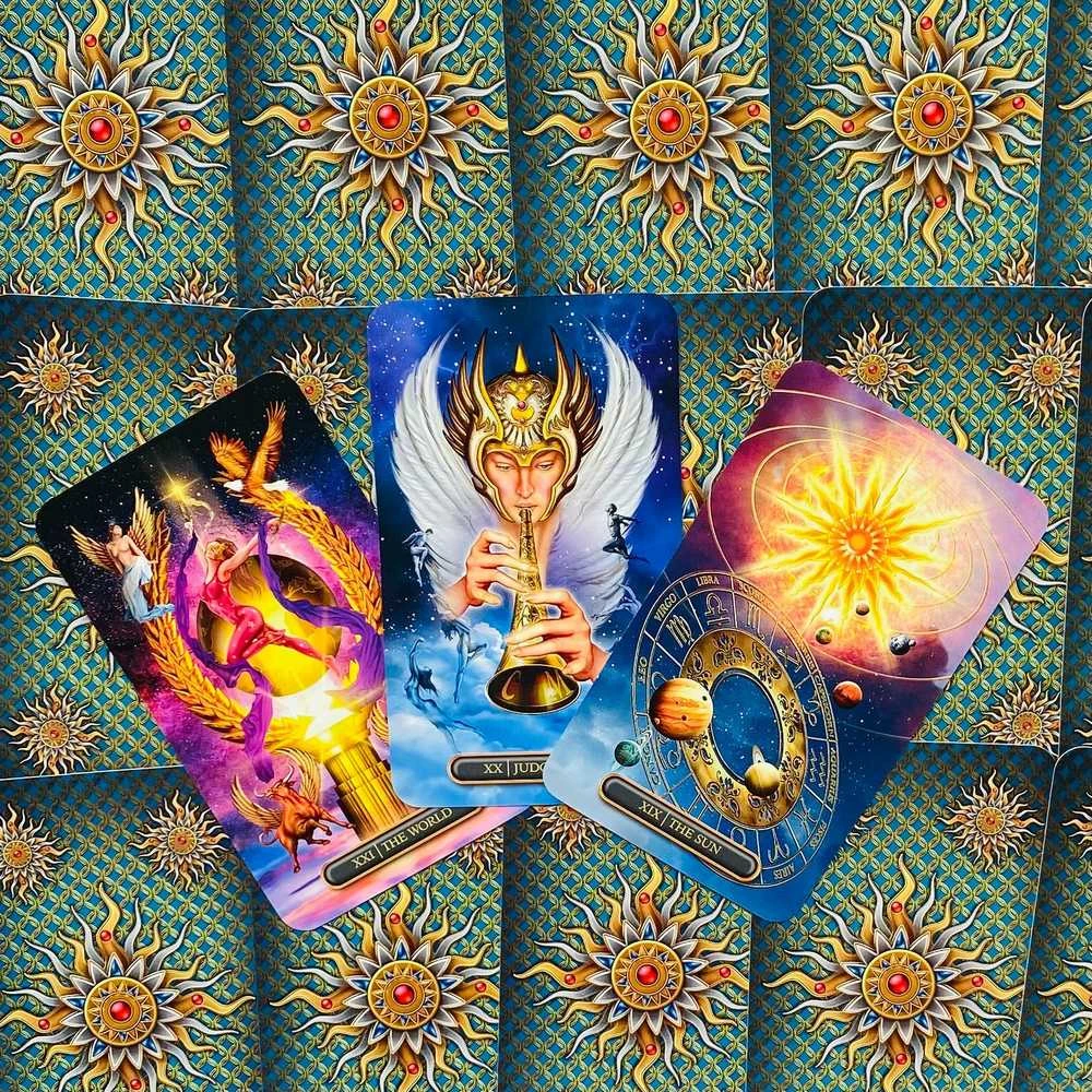 Llewellyn Gilded Tarot Royale Kortos Ir Knyga