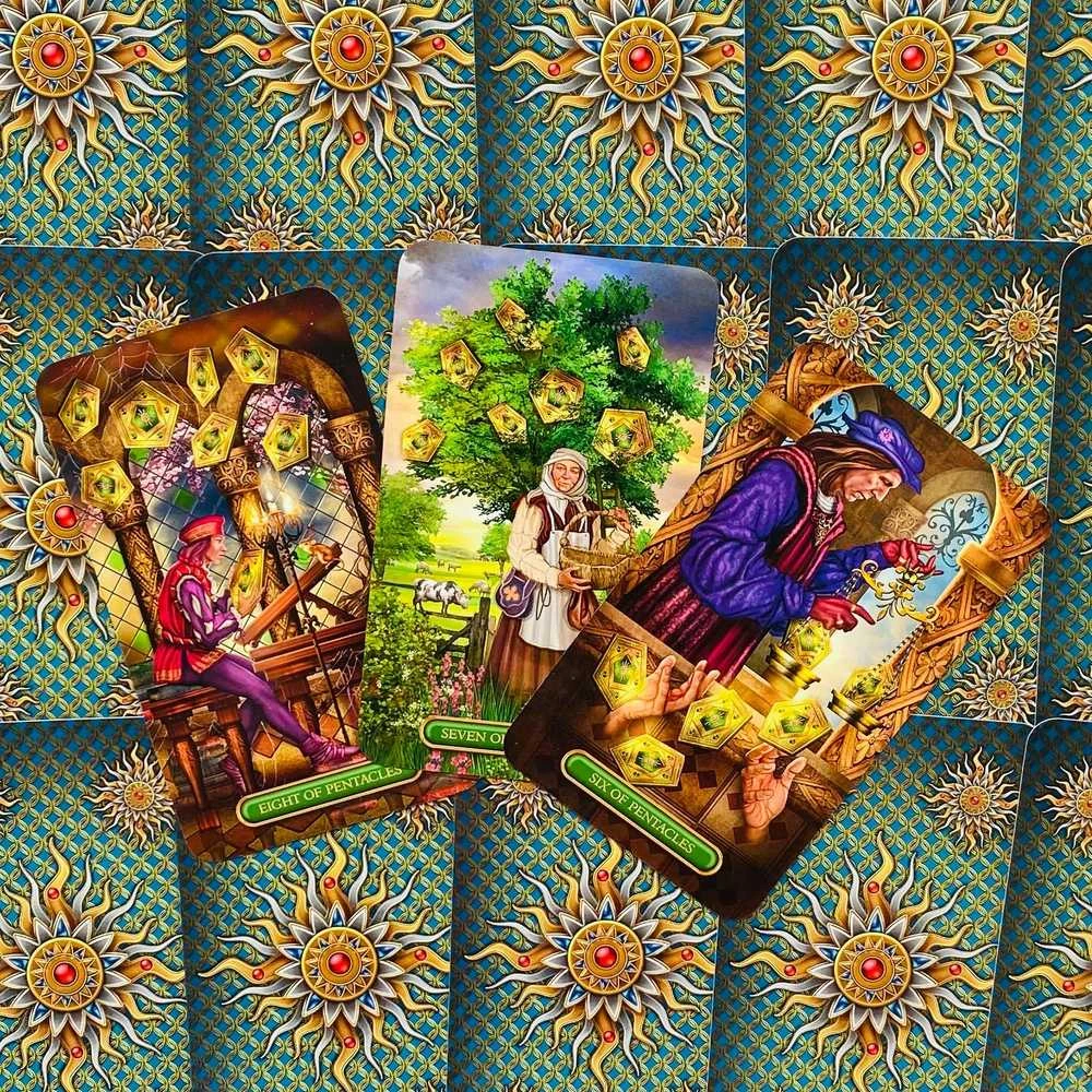 Llewellyn Gilded Tarot Royale Kortos Ir Knyga
