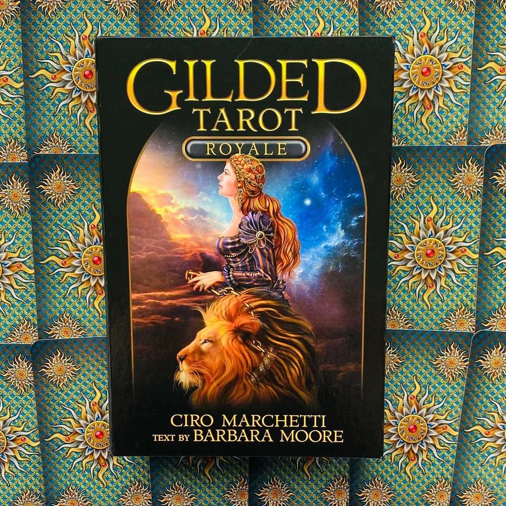 Llewellyn Gilded Tarot Royale Kortos Ir Knyga