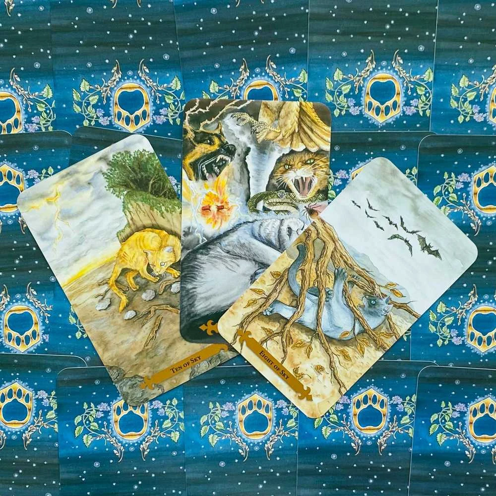 KNYGA Llewellyn Mystical Cats Tarot Kortos