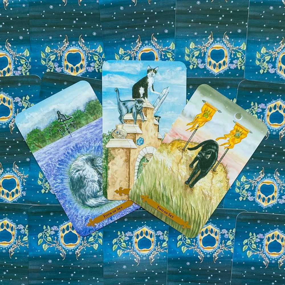 KNYGA Llewellyn Mystical Cats Tarot Kortos
