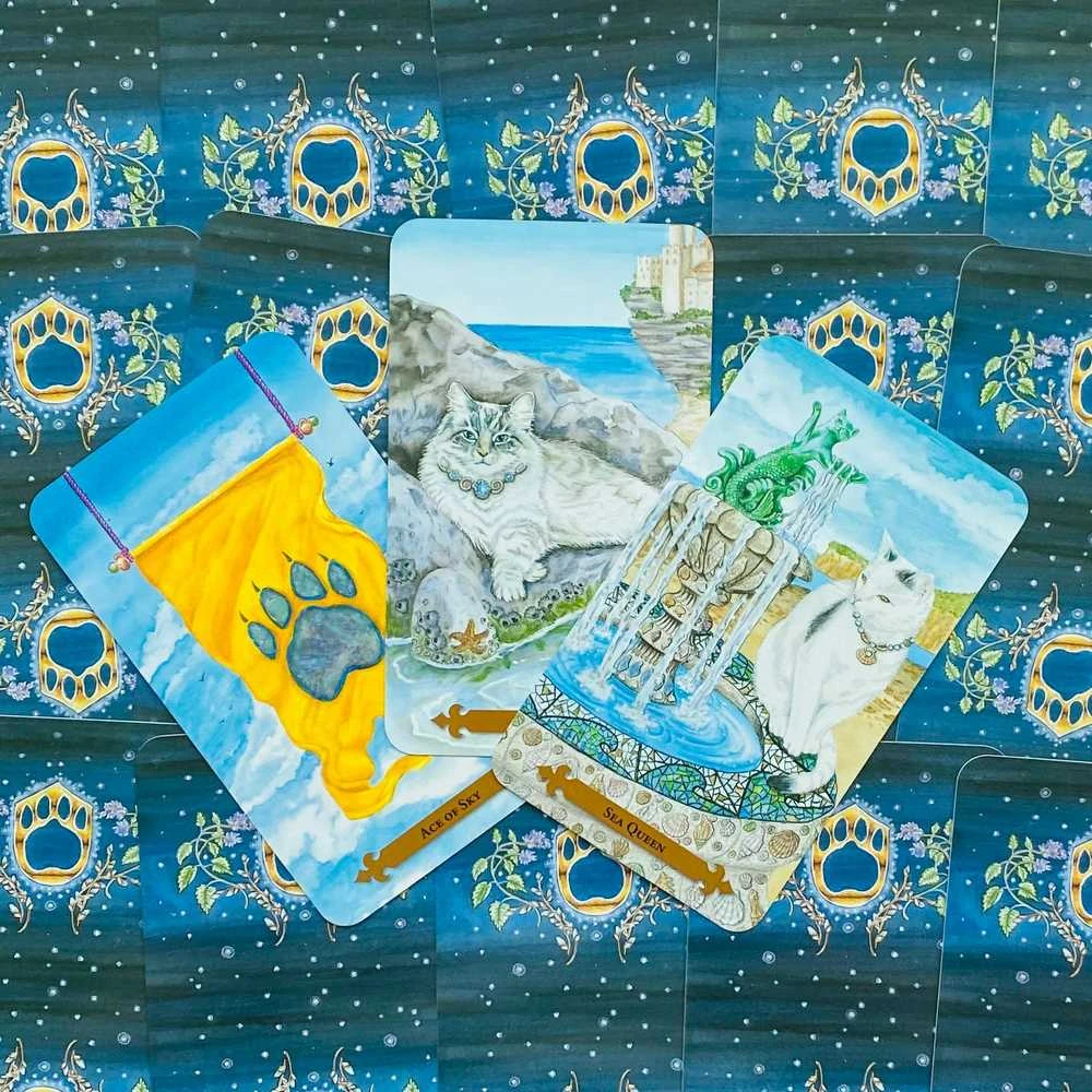 KNYGA Llewellyn Mystical Cats Tarot Kortos