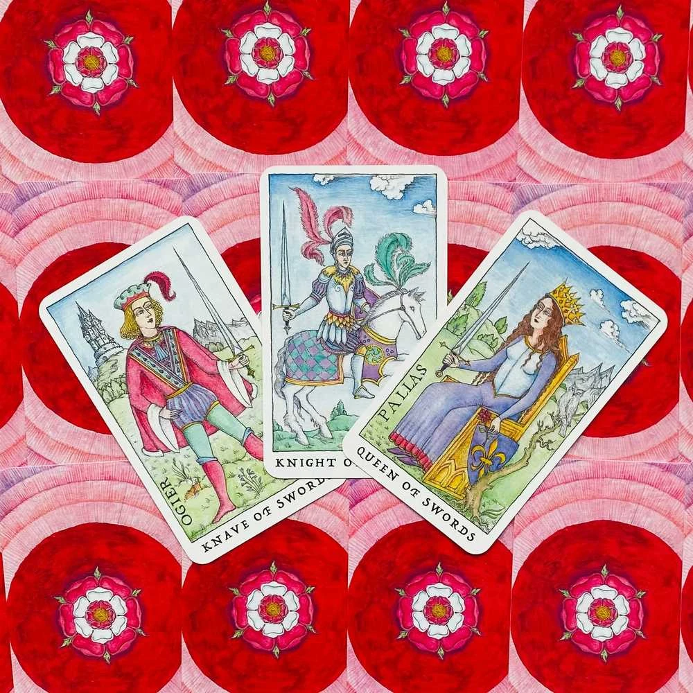 KNYGA Llewellyn Rose Tarot Kortos