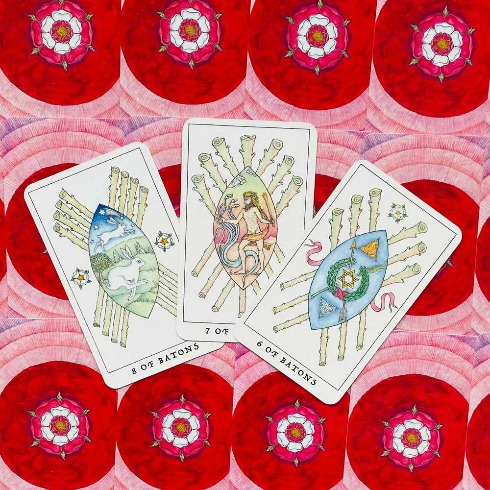 KNYGA Llewellyn Rose Tarot Kortos