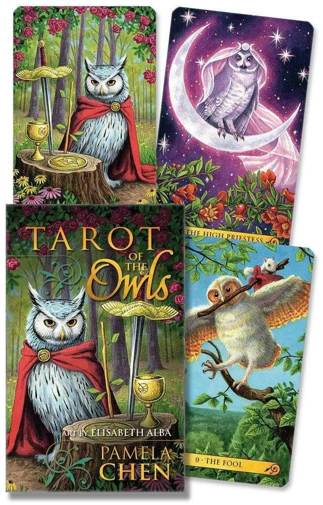 Llewellyn Tarot of the Owls mini tarot kortos – pelėdų išmintis