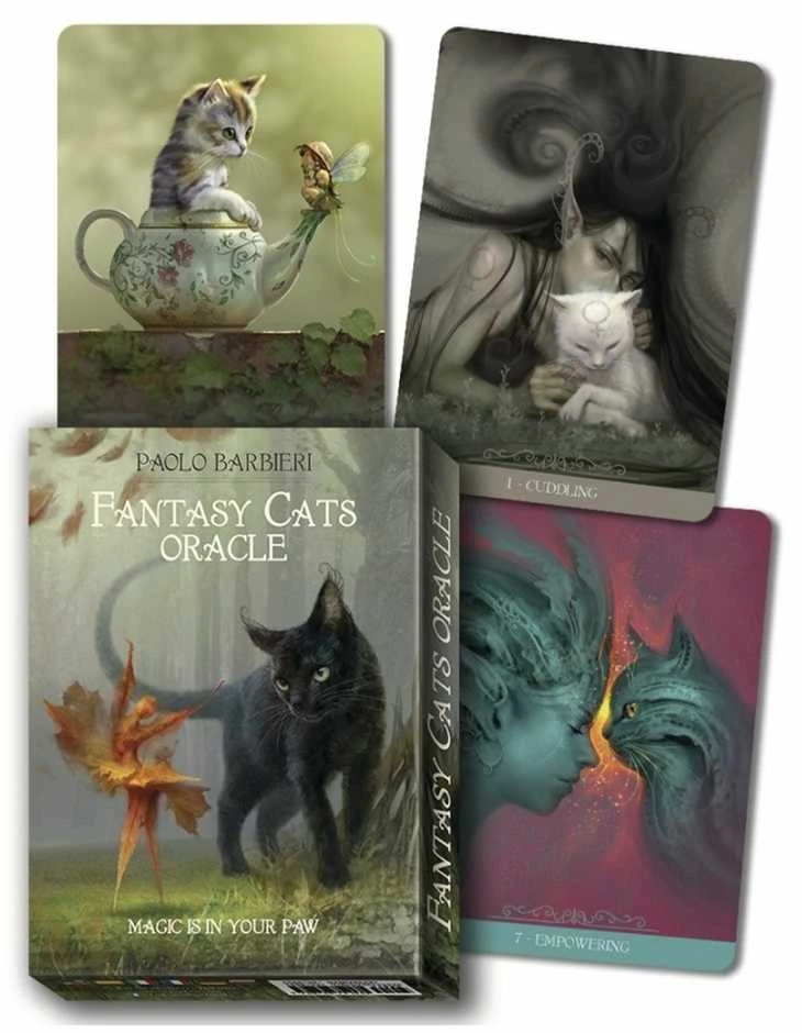 Orakulo Kortos Lo Scarabeo Barbieri Fantasy Cats