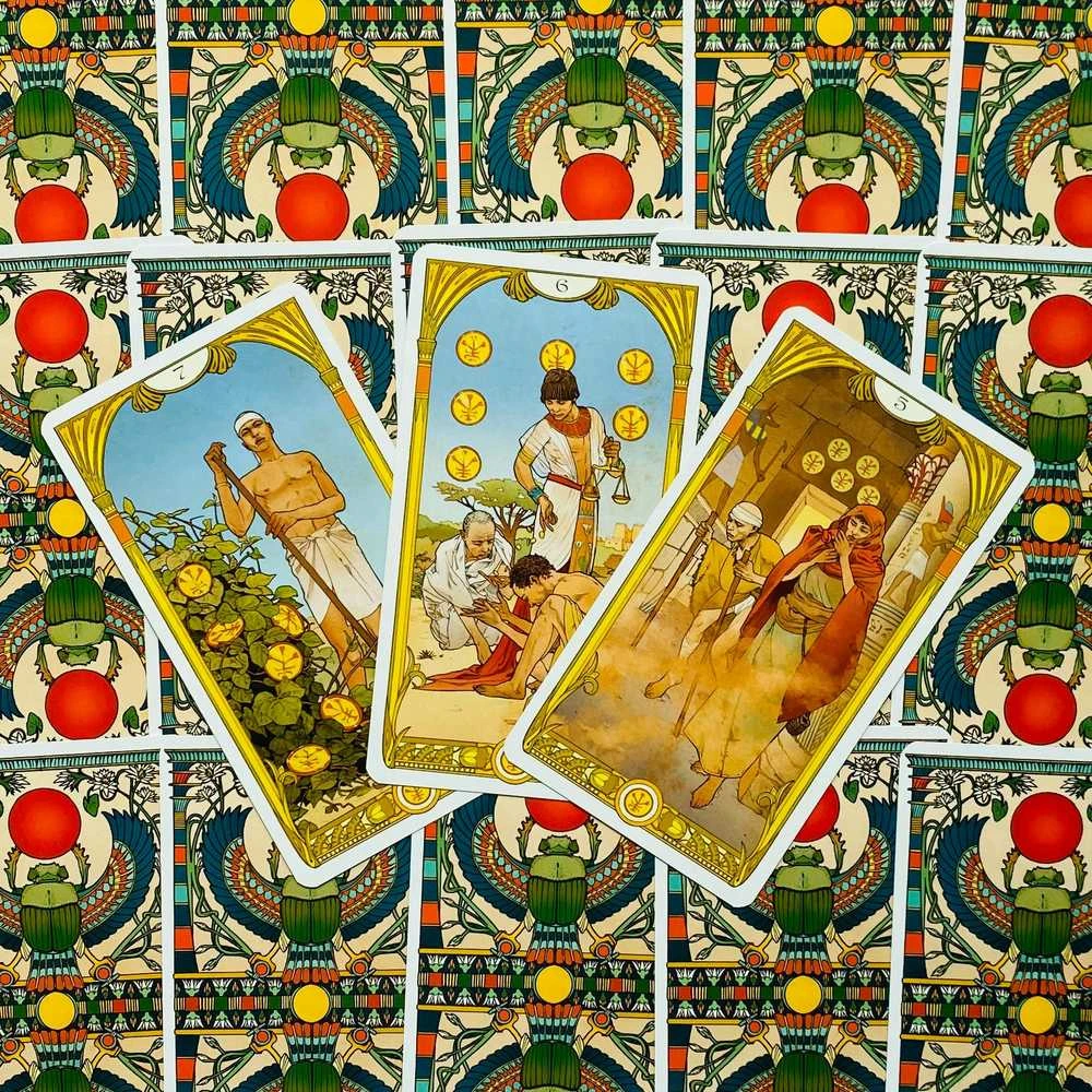 Lo Scarabeo Egyptian Art Nouveau Tarot Kortos