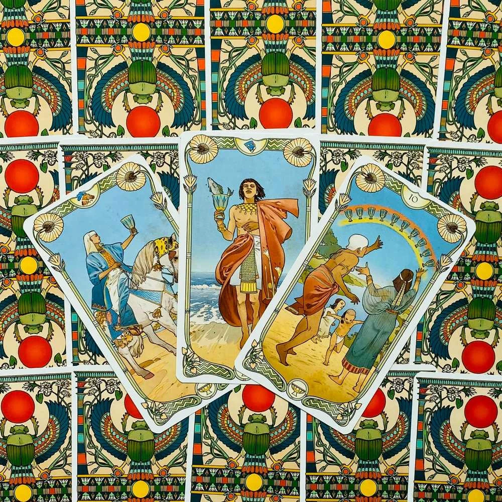 Lo Scarabeo Egyptian Art Nouveau Tarot Kortos