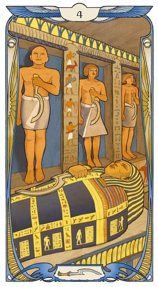 Lo Scarabeo Egyptian Art Nouveau Tarot Kortos