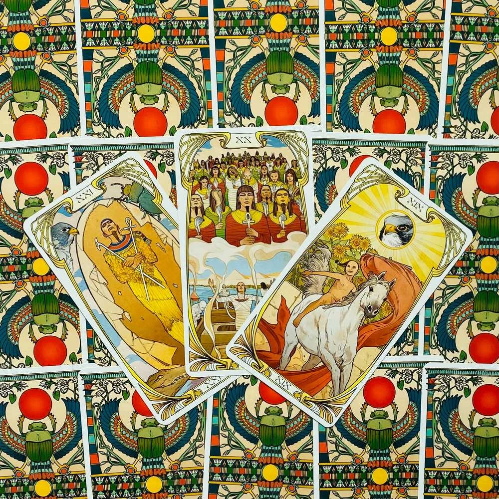 Lo Scarabeo Egyptian Art Nouveau Tarot Kortos