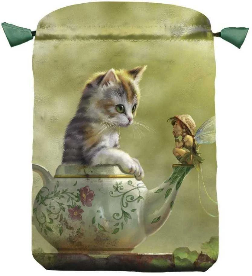 Lo Scarabeo Fantasy Cats Satininis Maišelis Kortoms