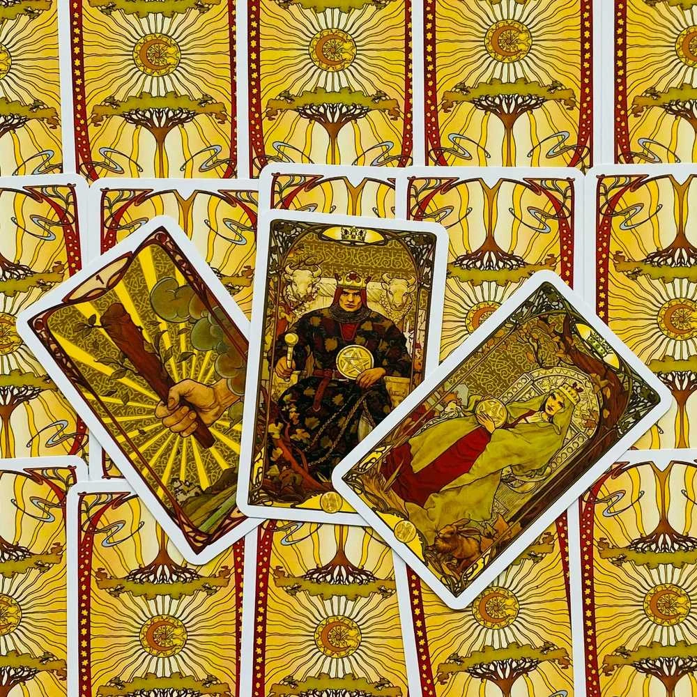 Tarot Mini Kortos Lo Scarabeo Golden Art Nouveau