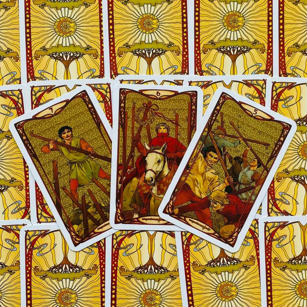 Tarot Mini Kortos Lo Scarabeo Golden Art Nouveau