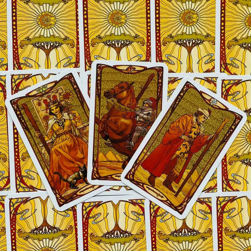 Tarot Mini Kortos Lo Scarabeo Golden Art Nouveau