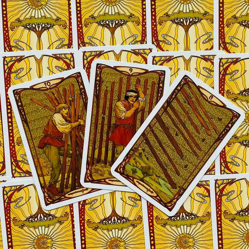 Tarot Mini Kortos Lo Scarabeo Golden Art Nouveau