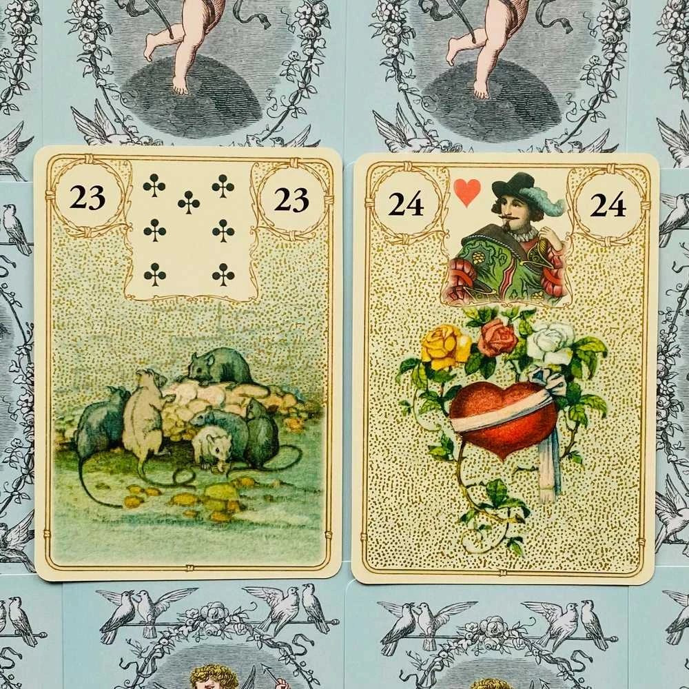 Lo Scarabeo Golden Lenormand Oracle Kortos