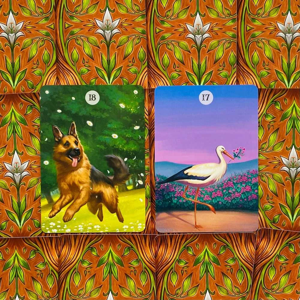 Lo Scarabeo Herbs & Plants Lenormand Oracle Kortos