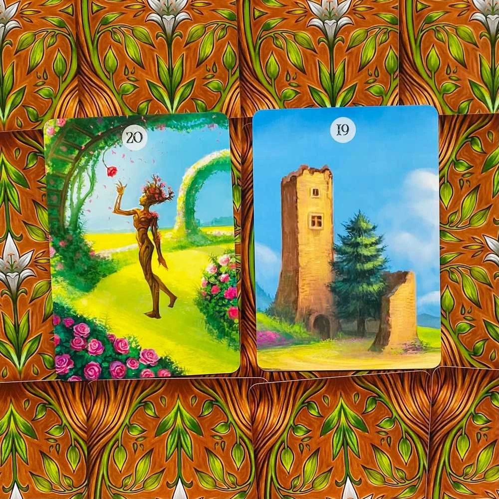 Lo Scarabeo Herbs & Plants Lenormand Oracle Kortos