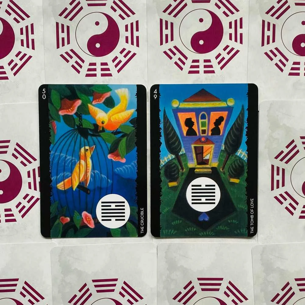KNYGA Lo Scarabeo I-ching Of Love Oracle Kortos