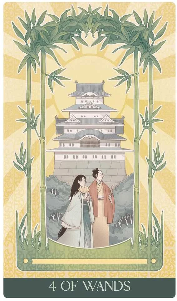 Taro Kortų Kaladė - Lo Scarabeo Japanese Art Nouveau Tarot Premium Deck, 78 Kortos