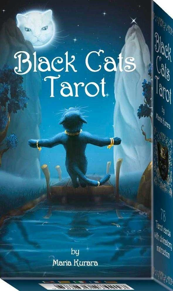Lo Scarabeo Juodas Cats Taro Kortos