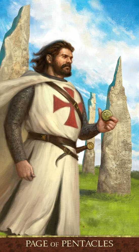 KNYGA Lo Scarabeo Knights Templar Taro Kortos