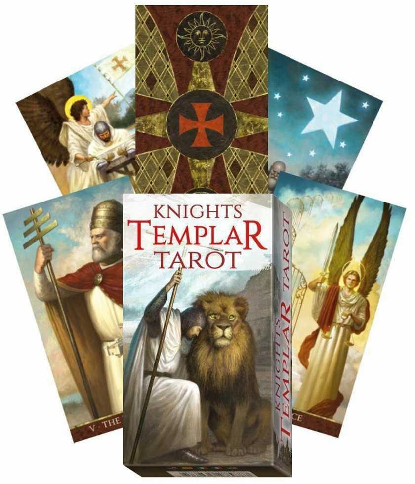 KNYGA Lo Scarabeo Knights Templar Taro Kortos