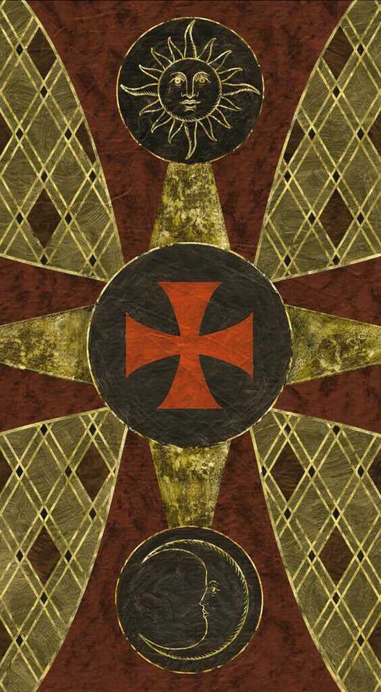 KNYGA Lo Scarabeo Knights Templar Taro Kortos