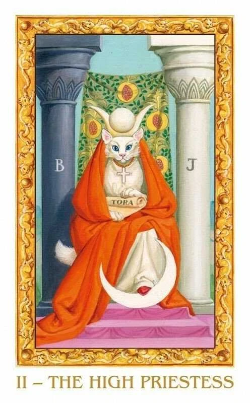 Lo Scarabeo Mini Tarot Of Baltas Cats Taro Kortos