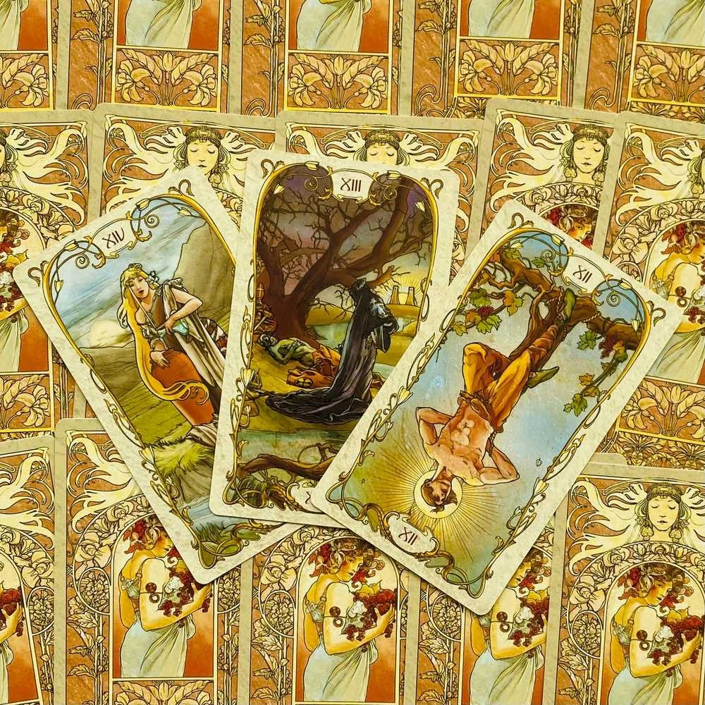Lo Scarabeo Mucha Tarot Kortos