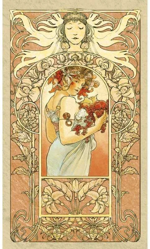 Lo Scarabeo Mucha Tarot Kortos
