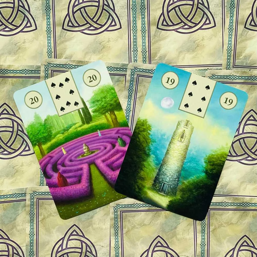Lo Scarabeo Pagan Lenormand Oracle Kortos