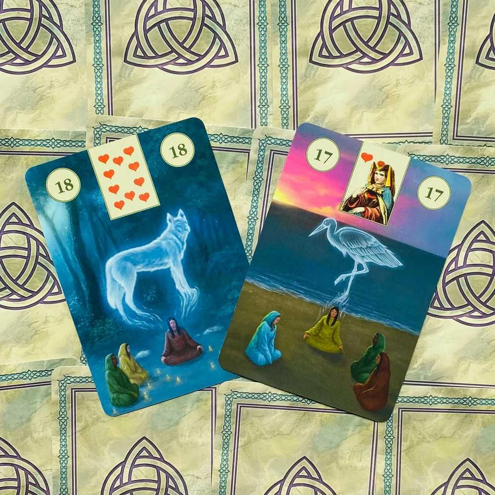 Lo Scarabeo Pagan Lenormand Oracle Kortos