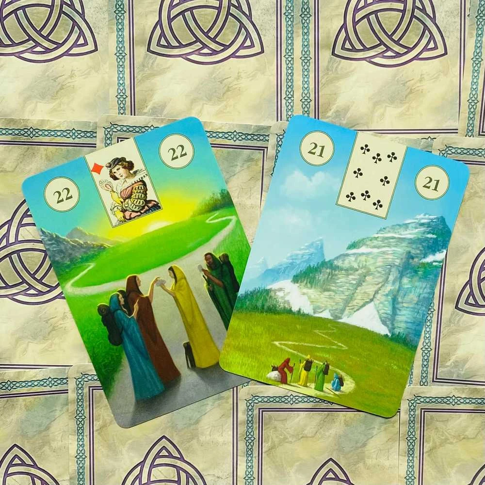 Lo Scarabeo Pagan Lenormand Oracle Kortos
