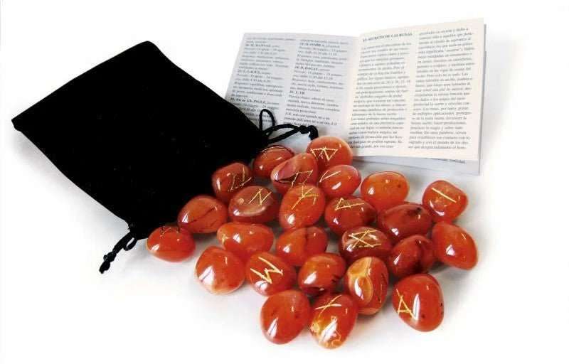 Lo Scarabeo Raudona Carnelian Runos