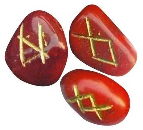 Lo Scarabeo Raudona Jasper Runos