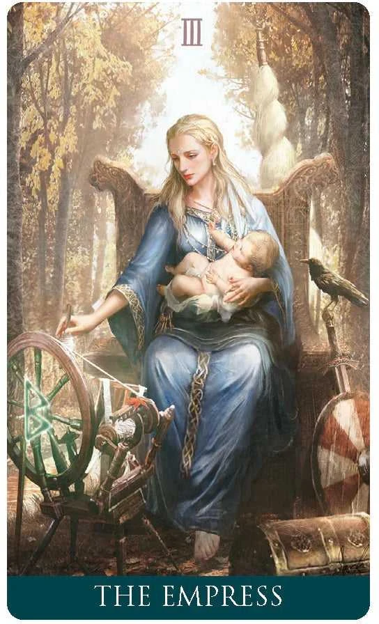 Kortų rinkinys - Runic Tarot Mini (Lo Scarabeo, 78 kortos, daugiakalbis)