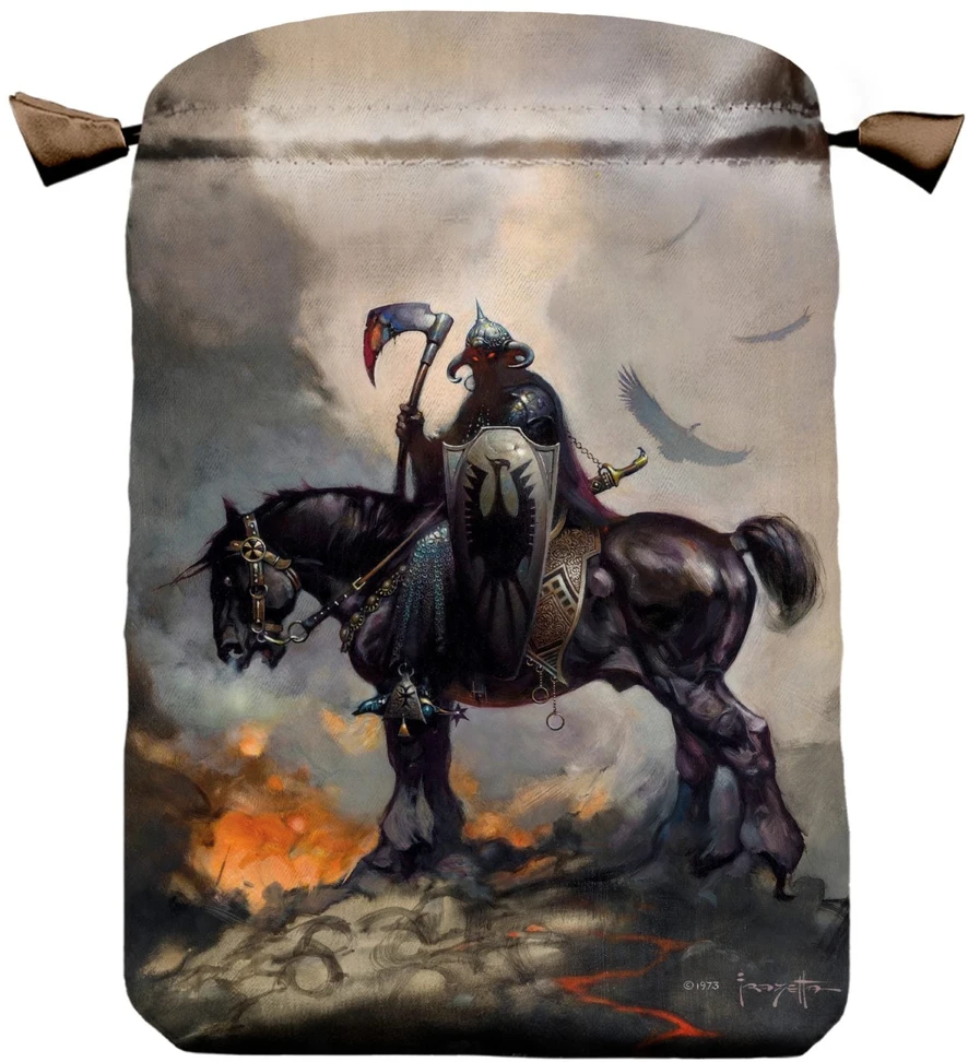 Lo Scarabeo Satininis taro kortų maišelis su Frazetta Tarot iliustracija