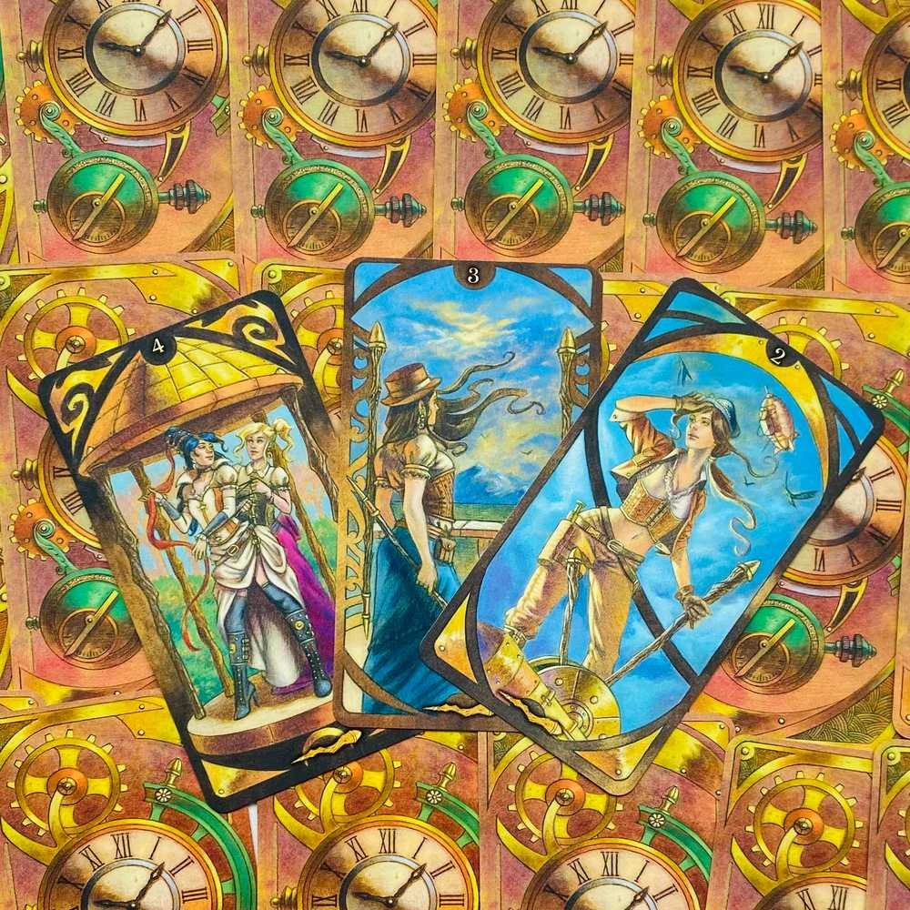 Lo Scarabeo Steampunk Art Nouveau Tarot Kortos