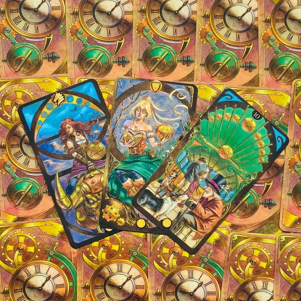 Lo Scarabeo Steampunk Art Nouveau Tarot Kortos