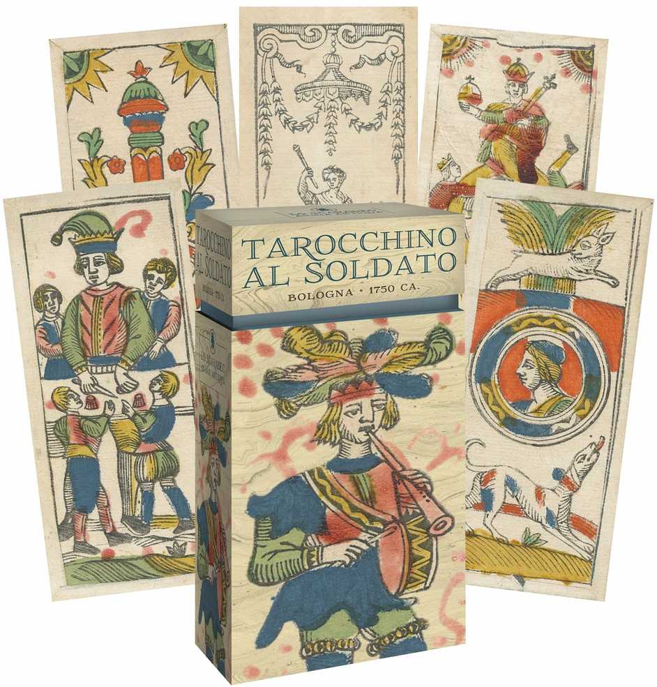 KNYGA Lo Scarabeo Tarocchino Al Soldato Taro kortos (Ribotas leidimas)